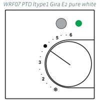 Комнатные панели управления WRF07 PTD DI4 ltype1 LED green, Thermokon. Артикул 595230